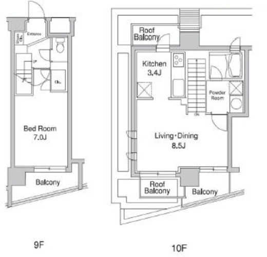 プラウドフラット代々木上原　902号室　間取り
