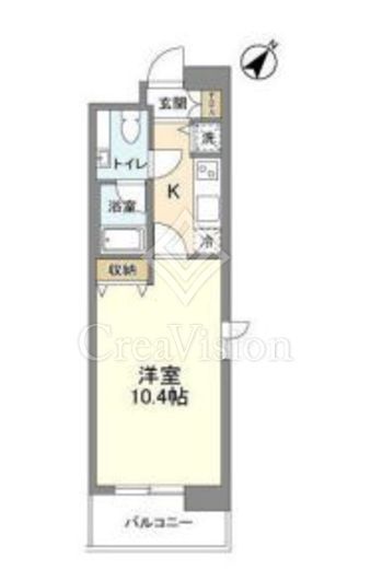 ヴィエント中目黒　204号室　間取り