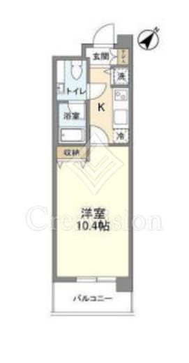 ヴィエント中目黒　602号室　間取り