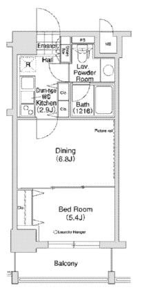 コンフォリア駒澤　802号室　間取り