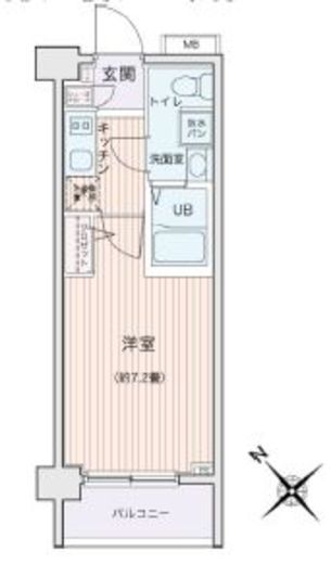 エコロジー都立大学レジデンス　409号室　間取り