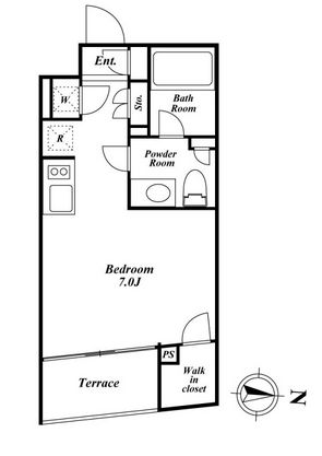KDXレジデンス下馬　203号室　間取り