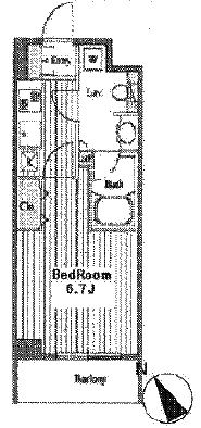 パシフィックコート目黒南　108号室　間取り