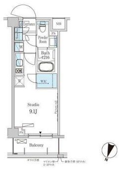 パークアクシス馬込レジデンス　205号室　間取り