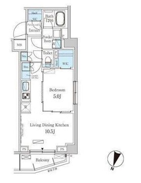 パークアクシス馬込レジデンス　408号室　間取り