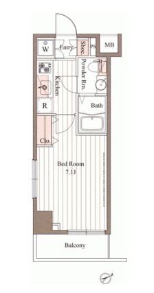 ドゥーエ大森　204号室　間取り