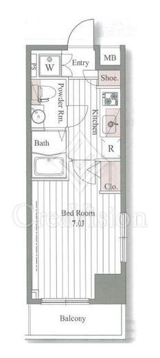 ドゥーエ大森　906号室　間取り