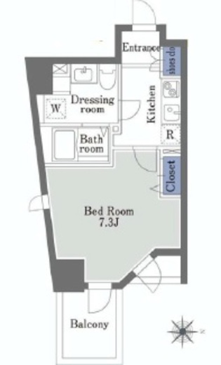 ドゥーエ学芸大学2　207号室　間取り
