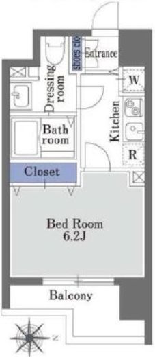 ドゥーエ学芸大学2　803号室　間取り