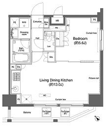 カスタリア大森2　1003号室　間取り