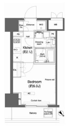 カスタリア大森2　511号室　間取り
