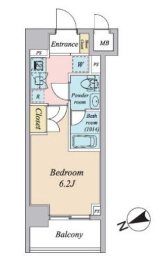 プライマル大森　506号室　間取り