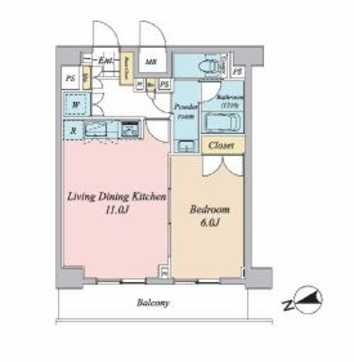プライマル大森　701号室　間取り