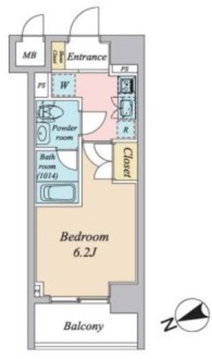 プライマル大森　704号室　間取り