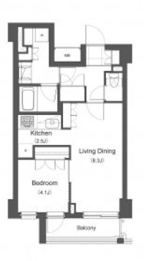 プライムアーバン長原上池台　504号室　間取り
