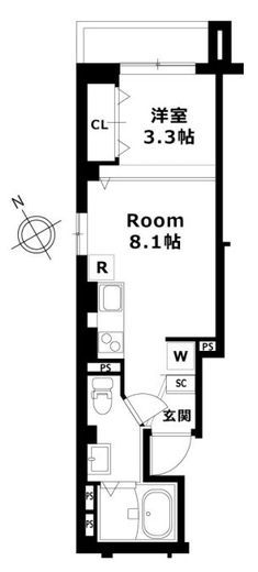 M.J.プレイス目黒　302号室　間取り
