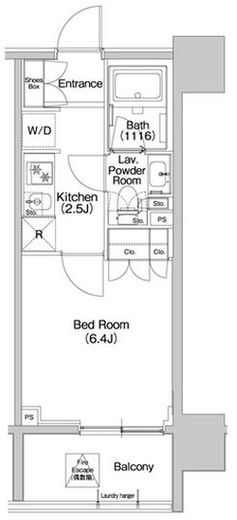 コンフォリア品川EAST　1204号室　間取り