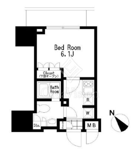 レジディア大森3　1004号室　間取り