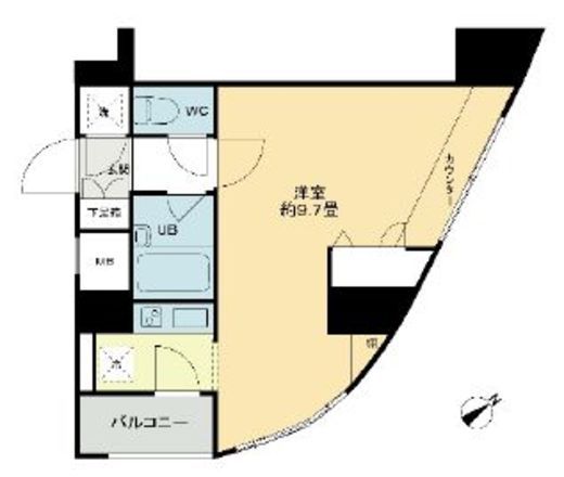 クロスレジデンス蒲田　618号室　間取り