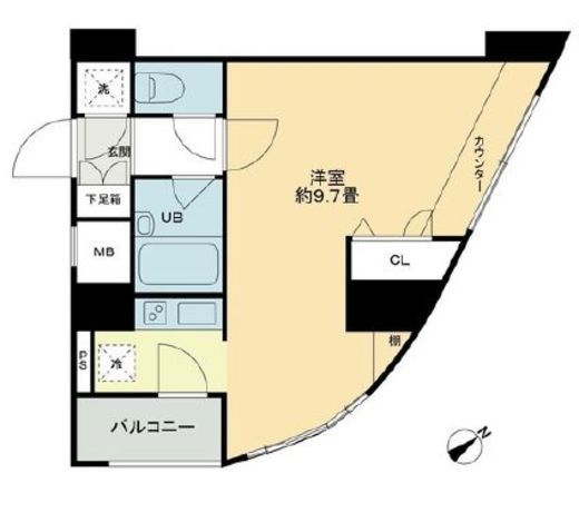 クロスレジデンス蒲田　918号室　間取り