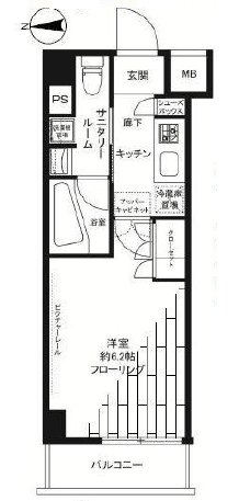 ステージグランデ大森アジールコート　307号室　間取り