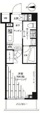 ステージグランデ大森アジールコート　503号室　間取り