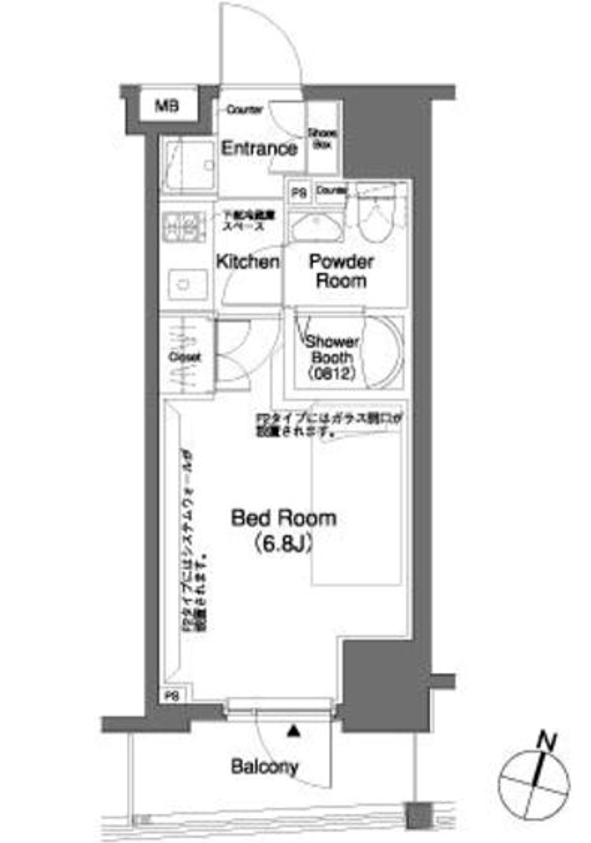 パークキューブ笹塚　306号室　間取り