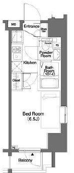 パークキューブ笹塚　301号室　間取り