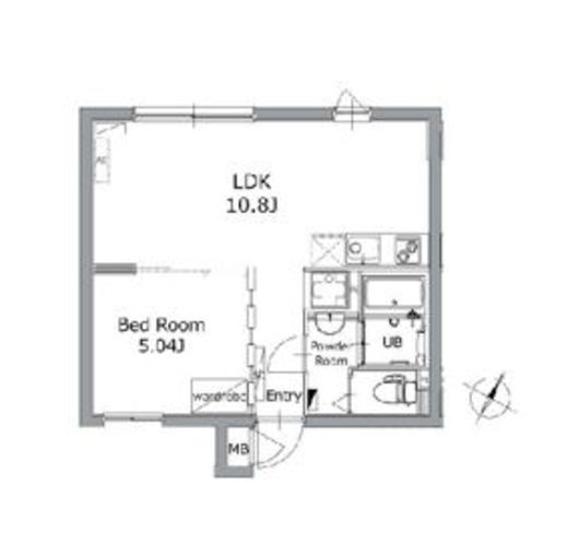 アレーロ大岡山2　202号室　間取り