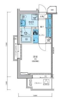 リヴシティ駒沢大学　1003号室　間取り
