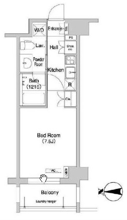 コンフォリア下北沢　504号室　間取り