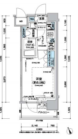 レジディア蒲田5　209号室　間取り