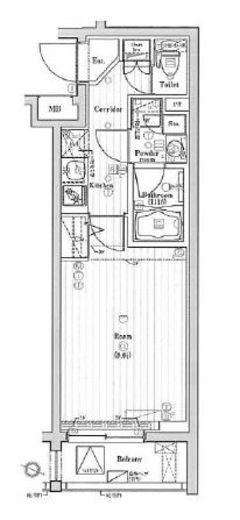 プレミアムキューブ三宿　211号室　間取り