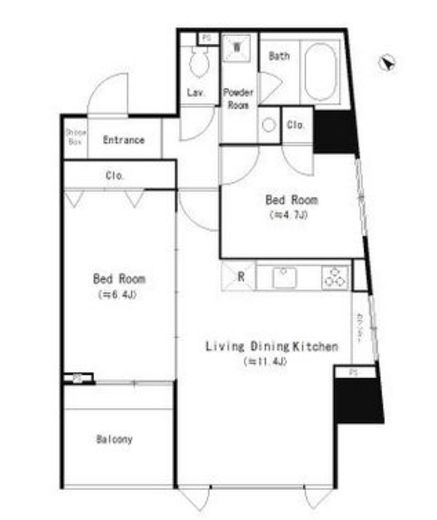 ユーストリア駒沢　405号室　間取り
