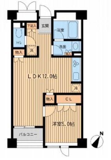 レジデンス三宿　205号室　間取り