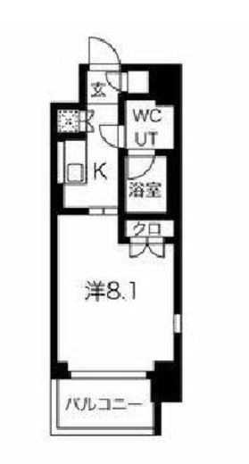 スパシエソリデ三軒茶屋　701号室　間取り