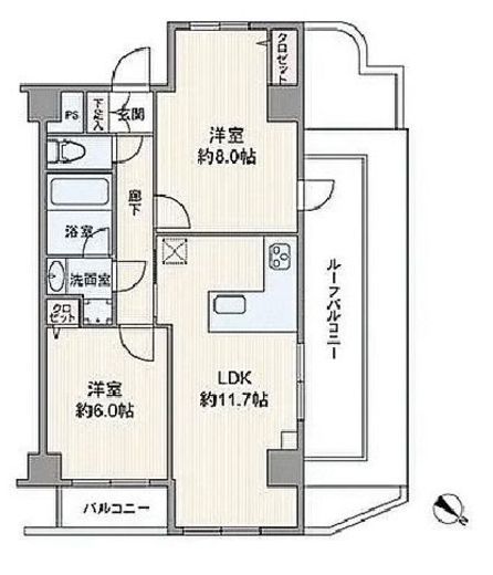 プレミアムキューブ都立大学#mo　702号室　間取り