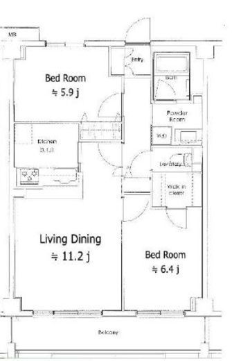 ソサエティ柿の木坂アネックス　505号室　間取り