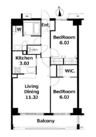 ソサエティ柿の木坂アネックス　403号室　間取り