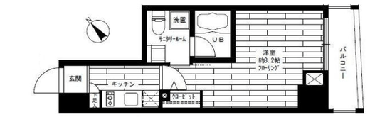 ステージファースト駒沢　402号室　間取り