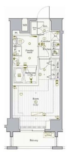 プレミアムキューブ・ジー・駒沢大学　1402号室　間取り