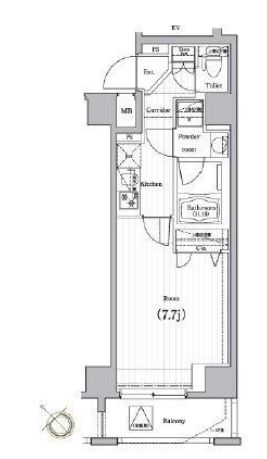 プレミアムキューブ・ジー・駒沢大学　301号室　間取り
