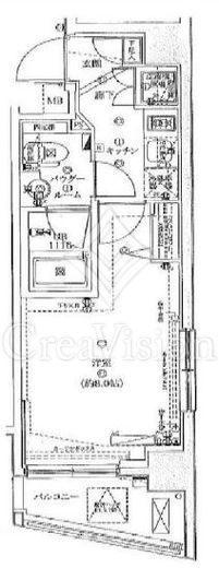 スパシエグランス学芸大学　401号室　間取り