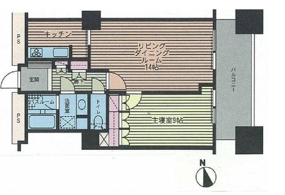 六本木ヒルズレジデンス　Ｂ2403号室　間取り