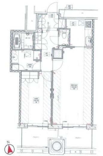 六本木ヒルズレジデンス B棟　2206号室　間取り