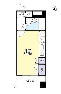fino JIYUGAOKA　404号室　間取り