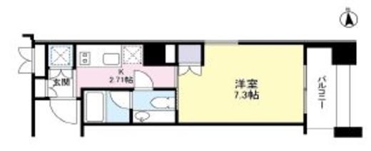 fino JIYUGAOKA　806号室　間取り