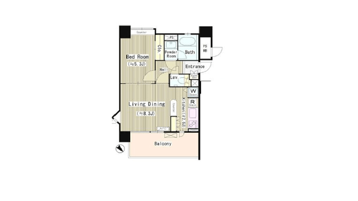 インザガーデン　1002号室　間取り