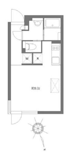 アレーロ大岡山　303号室　間取り