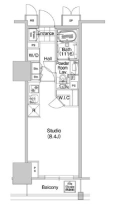 コンフォリア蒲田　1310号室　間取り